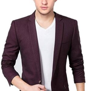 Men's Slim Fit Single Breasted Blazer